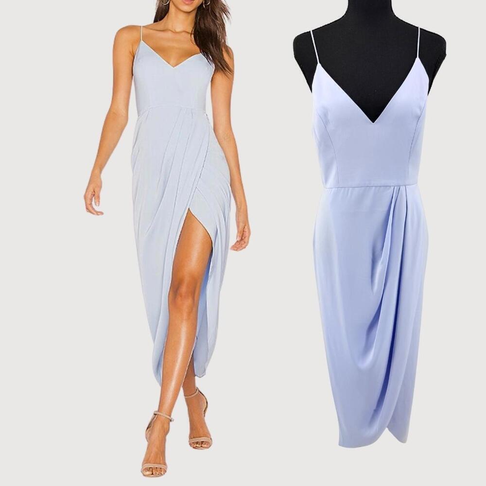 Shona Joy Cornflower Blue Cocktail Dress US 6